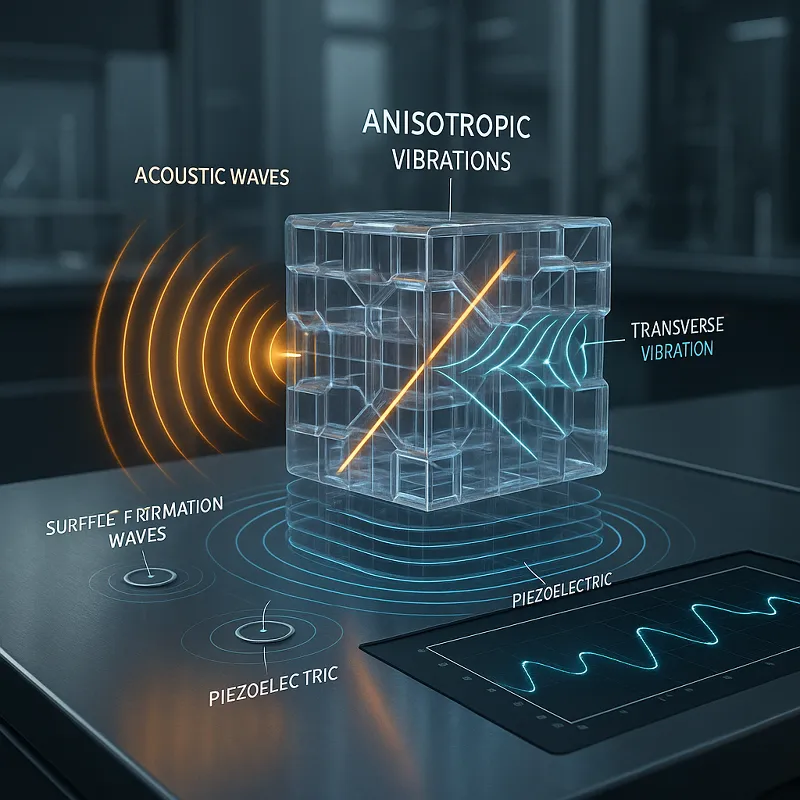 Akustisch induzierte Vibrationen in anisotropen Materialien